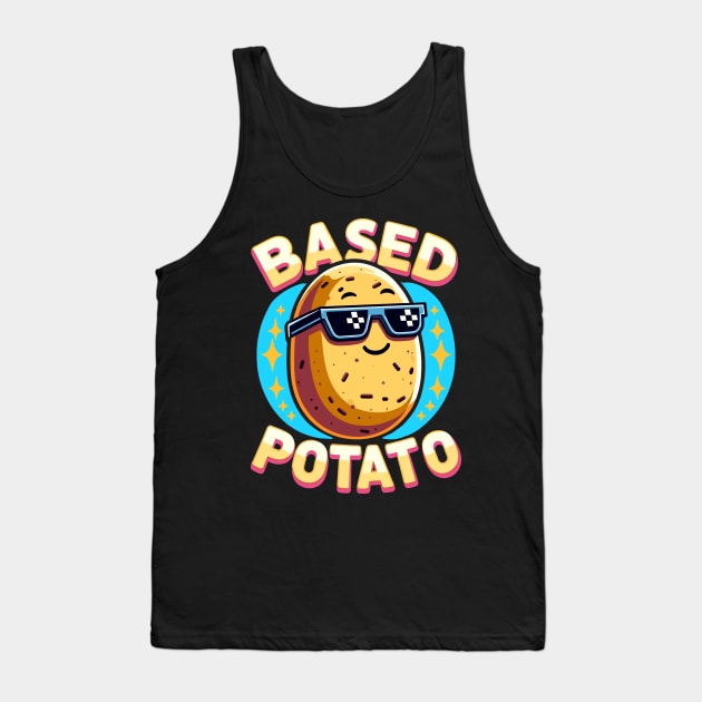 Funny Based Potato Pun For Baked Spud Pun Lovers Tank Top by SubtleSplit